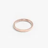 Minimalist rose gold ring, ideal for fashion-forward individuals seeking a stylish yet simple accessory.