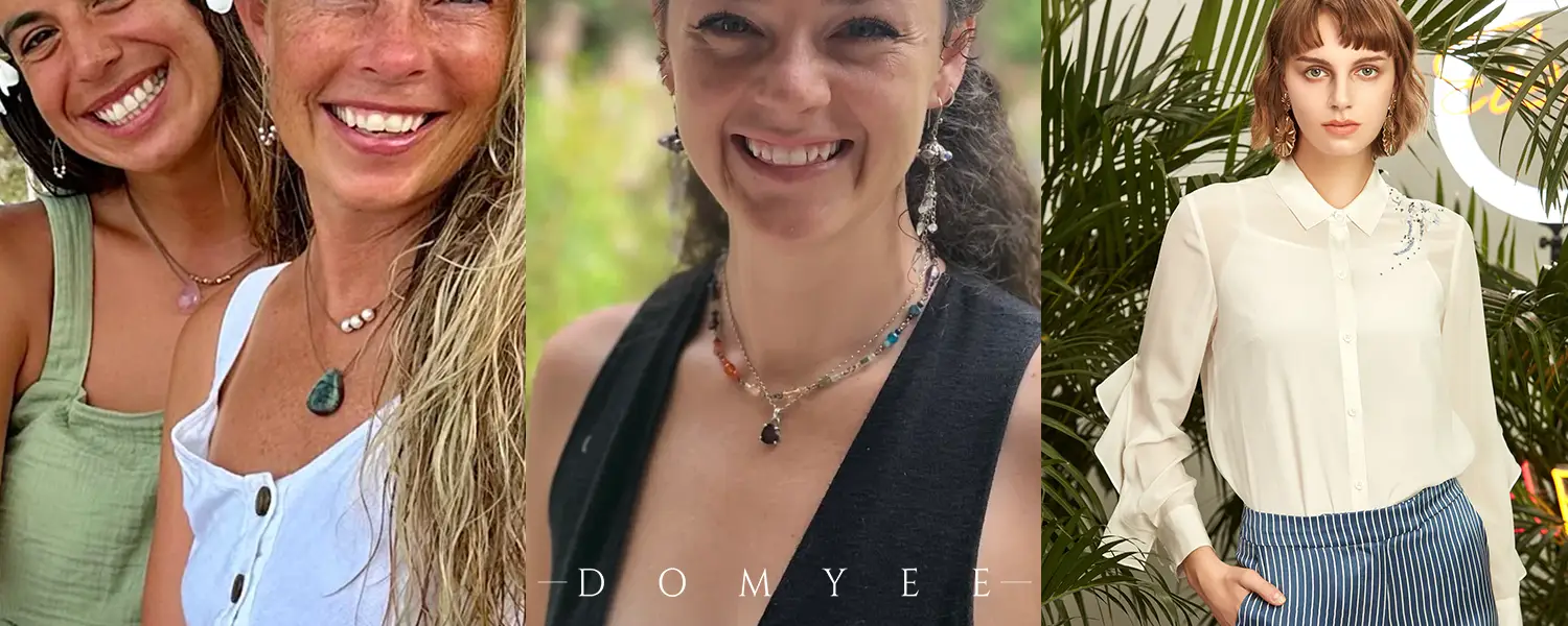 Girls show that they can choose simple jewelry in daily life or casual.