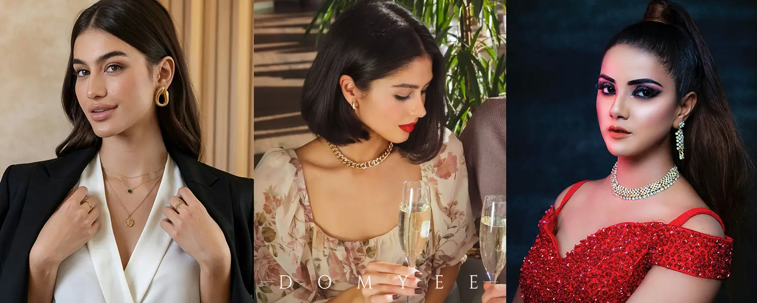 Attend solemn occasions such as dinners, choose noble jewelry, but don't exaggerate.