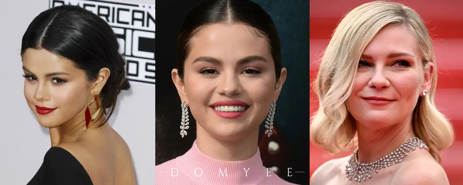 Analyze the face shape of movie stars and learn how to match the appropriate earrings for a round face.